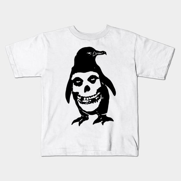 Misfit Penguin Kids T-Shirt by maddude